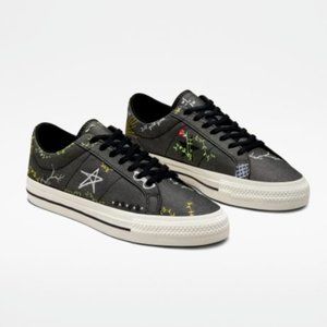 Converse A03666C One Star Pro Low Top Sneakers Cowboy Embroidery ( 10M )